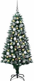 vidaXL Τεχνητό Χριστουγεννιάτικο Δέντρο με 300 LED Πράσινο 180 cm