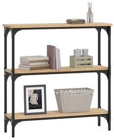 vidaXL Κονσόλα Τραπεζιού Sonoma Δρυς 75 x 22,5 x 75 εκ. από Τεχνητό Ξύλο