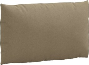 vidaXL Μαξιλάρια Παλέτας 2 τεμ. Taupe Μελανζέ Υφασμάτινα