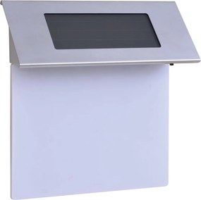 vidaXL Φωτιστικό LED Ηλιακό με Αριθμό Διεύθυνσης Ανοξείδωτο Ατσάλι