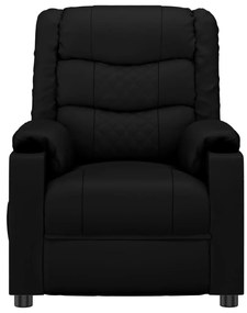 vidaXL Πολυθρόνα Μασάζ Μαύρη από Συνθετικό Δέρμα