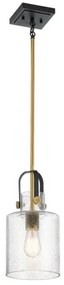 Κρεμαστό Φωτιστικό Οροφής 1xE27 Kitner Quintiesse Elstead Lighting-QN-KITNER-P-NBR-Ορείχαλκος QN-KITNER-P-NBR