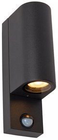 Φωτιστικό Επίτοιχο Lucide 69803-02-30 ZARO IR Μαύρο Ματ (Black Mat)