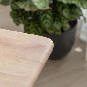 Τραπέζι Nextdeco Natural μασίφ ξύλο Υ75,5x80x80εκ.