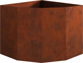 vidaXL Γωνιακό Ροδόδεντρο Σκ rusty 60 x 60 x 50 εκ