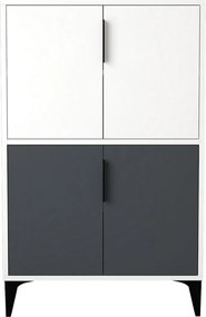 Ντουλάπι Λευκό / Ανθρακί AFLODA 72x36.5x12