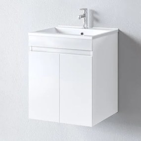 Bathroom Βench with sink OMEGA 50 White 47x44x60 cm 50x45x60 εκ.