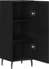 vidaXL Ντουλάπι Μαύρο 34,5 x 34 x 90 εκ. από Επεξεργασμένο Ξύλο