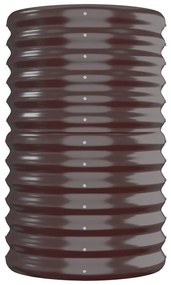 vidaXL Ζαρντινιέρα Καφέ 260x40x68 εκ. Γαλβανισμένος χάλυβας