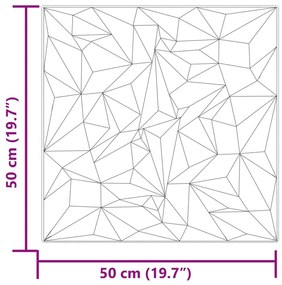 ΠΑΝΕΛ ΤΟΙΧΟΥ 48 ΤΕΜ. ΓΚΡΙ ΣΧ. ΑΜΕΘΥΣΤΟΥ 50X50ΕΚ. 12 Μ² XPS 4100053