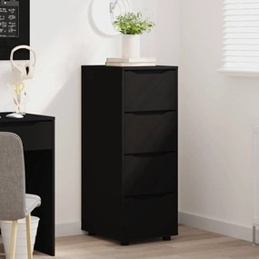 vidaXL Ντουλάπι αποθήκευσης Μαύρο 40 x 48 x 105 εκ Επεξεργασμένο ξύλο
