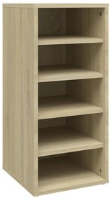 vidaXL Παπουτσοθήκη Sonoma Δρυς 31,5 x 35 x 70 εκ. από Επεξ. Ξύλο
