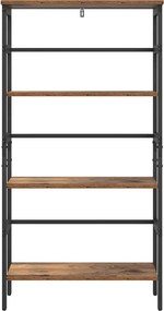 vidaXL Ράφι Βιβλίων 3 επιπέδων 60 x 29,5 x 115 εκ Επεξεργασμένο Ξύλο