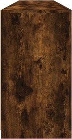 vidaXL Ντουλάπι με LED Καπνιστή Δρυς 181,5x37x67 εκ.