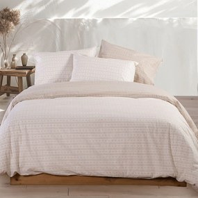 Σεντόνια Barsol (Σετ 4τμχ) Beige Nef-Nef Homeware Υπέρδιπλo 100% Βαμβάκι