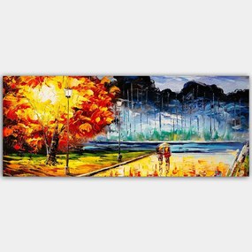 Πίνακας Καμβάς 451ERN1430 120x50cm Multi Wallity Οριζόντιοι Ξύλο, Καμβάς