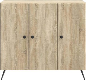 vidaXL Πλαϊνό γραφείο Sonoma Δρυς 89 x 34,5 x 80 εκ Επεξεργασμένο Ξύλο