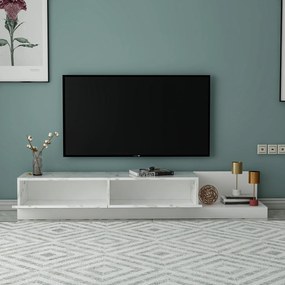 Έπιπλο Τηλεόρασης Marmo Μάρμαρο / Λευκό FRECLA 180x37x30