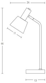 Επιτραπέζιο Φωτιστικό E14 25W IP20 Zambelis 20221 Λευκό