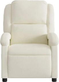 vidaXL Πολυθρόνα Ανακλινόμενη με Κρεμ Βελούδο