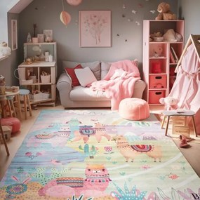Beauty Home Χαλί παιδικό Fun Art 9587 120x180 Λιλά