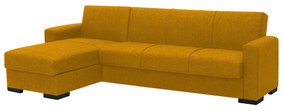 Καναπές Κρεβάτι Γωνιακός JOSE Μουσταρδί 270x165x84cm - 14210238
