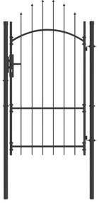 vidaXL Πύλη Κήπου, Πύλη Φράχτη Γκρι 170 x 100 εκ. 100 x 175 cm Ατσάλι