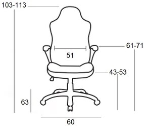 BS6210 ΚΟΚΚΙΝΟ/ΜΑΥΡΟ PU ΠΟΛΥΘΡΟΝΑ GAMING