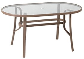 Τραπέζι Οβάλ 154561 Brown 90X160X75cm