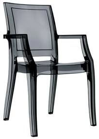 SIESTA ARTHUR BLACK TRANSP.ΠΟΛΥΘΡΟΝΑ 56X60X91εκ.32.0090