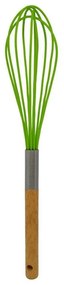 Αυγοδάρτης Σιλικόνη Με Ξύλινη Λαβή 788514 30cm Green Ankor Silicone