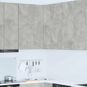 vidaXL Κρεμαστό ντουλάπι Σκυρόδεμα Γκρι και Λευκό 57 x 57 x 100 εκ.