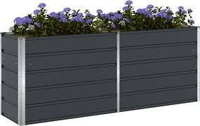 vidaXL Γλάστρα Ανθρακί 195 x 50 x 75 εκ Επικαλυμμένος Χάλυβας