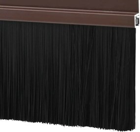 vidaXL Αυτοκόλλητες σφραγίδες πόρτας 12 pcs Καφέ 100 cm
