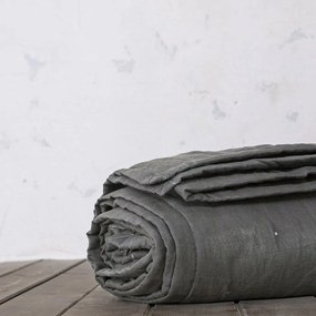 Κουβερλί Linen Dark Grey Nima King Size 240x260cm Linen