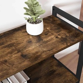vidaXL Ράφι Βιβλίων Καπνιστό Δρύς 80 x 30 x 85 cm Επεξεργασμένο ξύλο