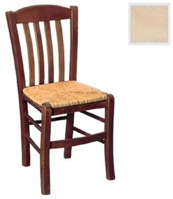 CASA Καρέκλα Άβαφη με Ψάθα Αβίδωτη 42x45x88cm Ρ966,0
