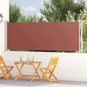 VidaXL Σκίαστρο Πλαϊνό Συρόμενο Βεράντας Καφέ 117 x 614 εκ.