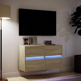 ΈΠΙΠΛΑ ΤΟΙΧΟΥ ΤΗΛ. ΜΕ LED 2 ΤΕΜ. SONOMA ΔΡΥΣ 41X31X45 ΕΚ. 852276