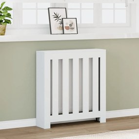 vidaXL Κάλυμμα Καλοριφέρ Λευκό 78x20x82 εκ. από Επεξεργασμένο Ξύλο