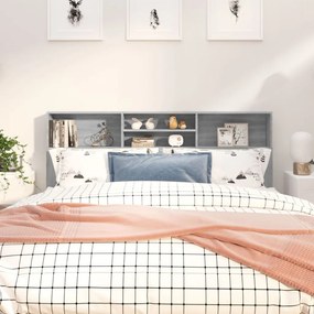 Κεφαλάρι Με Αποθηκευτικό Χώρο Γκρι Sonoma 180 x 19 x 103,5 εκ.