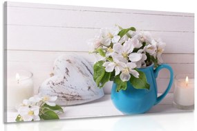 Εικόνα λουλουδιών σε ένα βάζο - 60x40