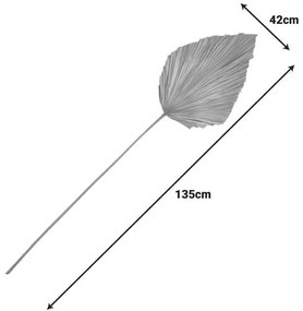 Διακοσμητικό φύλλο Walsy Inart palm leaf σε φυσική απόχρωση Υ135 εκ