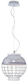 Φωτιστικό Οροφής 414LRC1933 Φ30x120cm Led 945lm 9W 3000K Chrome Opviq