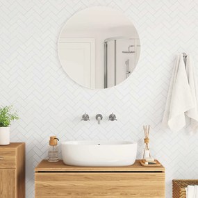 vidaXL Πλακάκι ψαροκόκαλο 20 pcs Λευκό 30 x 30 cm Πολυουρεθάνη και PET