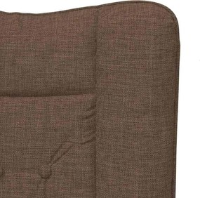 vidaXL Πολυθρόνα Καφέ 63 x 67 x 94 εκ. Ύφασμα και κόντρα πλακέ