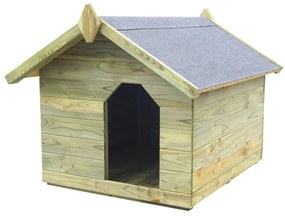 Σπιτάκι Σκύλου με Ανοιγόμενη Οροφή από Εμποτισμένο Ξύλο Πεύκου