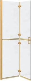 vidaXL Τοίχος Walk-In Ντους Χρυσό 100 x 6,5 x 190 εκ.
