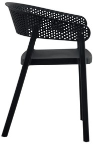 ΠΟΛΥΘΡΟΝΑ ΠΟΛΥΠΡΟΠΥΛΕΝΙΟΥ PERFOE HM5941.02 ΜΑΥΡΗ 53,5x50,5x73Υ εκ.