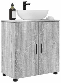 vidaXL Ντουλάπι Μπάνιου με ράφι με πόρτα Γκρι sonoma 61 x 35 x 64 εκ.